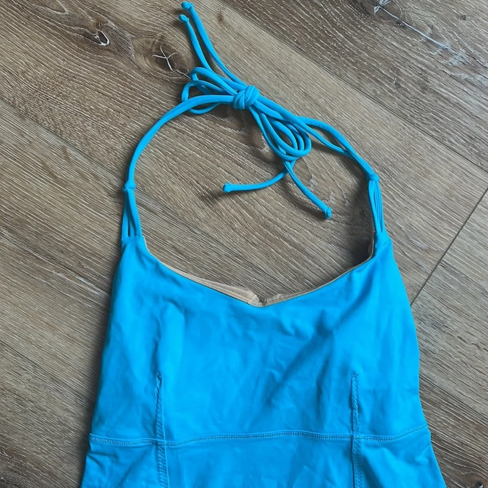 LULULEMON Alight Halter Tank Braided Aqua - Picture 7 of 10